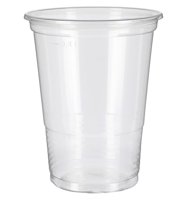 Gobelet à bière P.P. 400cc transparent diam 95 (incl. Fost plus)