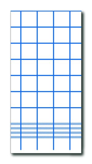Serviettes de table P2P 40cm 1/8 serviette Bleu
