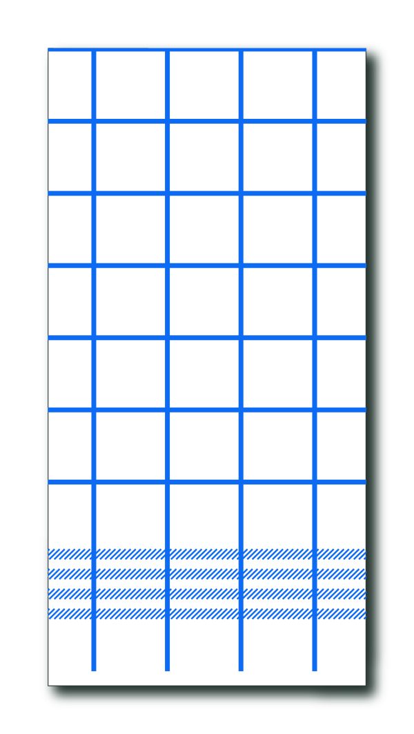 Napkins P2P 40cm 1/8 towel Blue