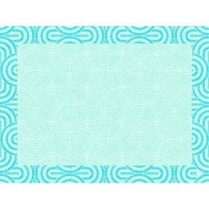 Placemats papier 30x40cm Breeze Mint bleu