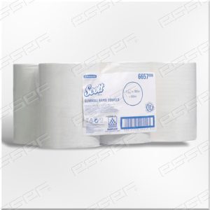 Rouleau d’essuie-mains blanc 20x165m « Slimrol » 6657