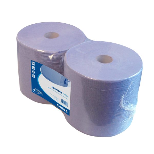 Poetspapier blauw 2lgs Industrie MAXI 380m
