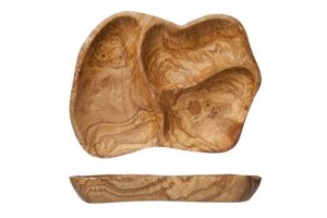 ANTIPASTI PLATE MIX SECTION LARGEOLIVE WOOD