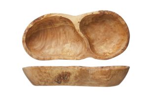 ANTIPASTI PLATE MIX SECTION MEDIUM OLIVE WOOD