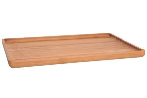 PRESENTATION PLATE BAMBOO RH 29X18.5X1.6CM