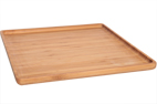PRESENTATION PLATE BAMBOO UK 26x26x1.6CM