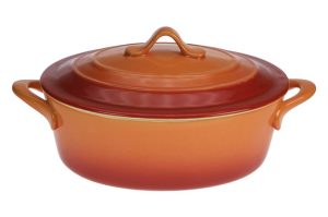 Plat à four Orange avec dksl Ø165x130 ↨65mm 0.5L