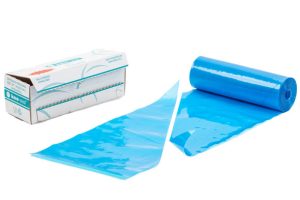 Spuitzak ww hot/cool anitslip 530X270MM BLAUW 72ST.