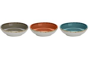 APERO PLATTER Ø9,5 ↨2,7cm BLUE-GREY-ORANGE