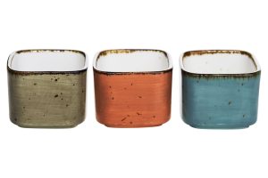 APERO POT 5,8X5,8 ↨4,7cm BLEU-GREY-ORANGE