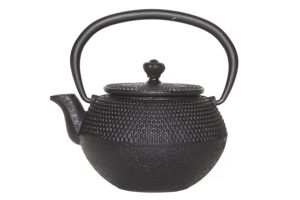 Teapot black 350ml cast iron filter