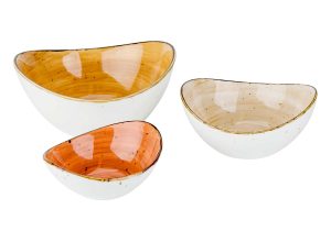 Set of 3 bowls ass.
Ø20↨9 / Ø15↨7 / Ø13↨5 cm 