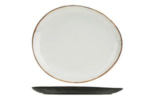 ASSIETTE OVALE 26,7X22,7 XH2CM-MELAMINE