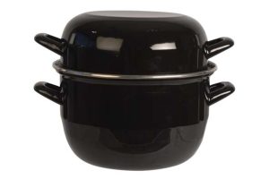 Mosselkasserol zwart - alle vuren D:20cm 2kg. 3.5L