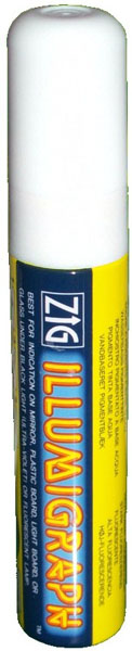 Chalk pen thick white
