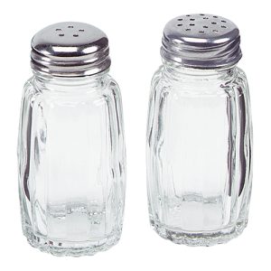 pepper shaker stainless steel/glass 12 pcs