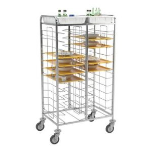 Dienblad regaalwagen ↨162.3 93.2x61.2cm voor 2x12 GN1/1