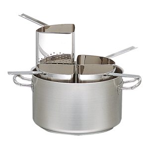 Casserole à pâtes Ø35cm inox + 4 inserts