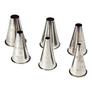 Set de seringues 6 pcs. acier inoxydable lisse