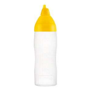 Knijpfles kunststof 35cl Rood