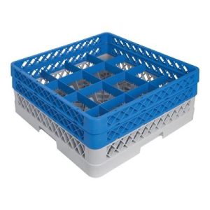 Beaker basket 16 compartments +2 max Ø11.2 ↨16cm