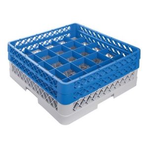 Beaker basket 25 compartments +2 max Ø9 ↨16cm