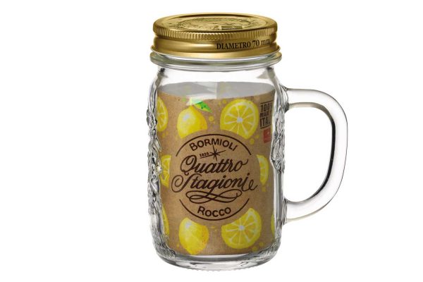 Quatro Stagioni mug with handle/lid 41cl