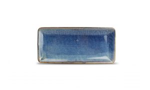 Nova blue serving bowl 14x30,5cm