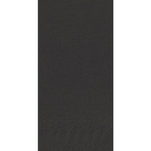 Servetten Duni 40/2 1/8 vouw Zwart