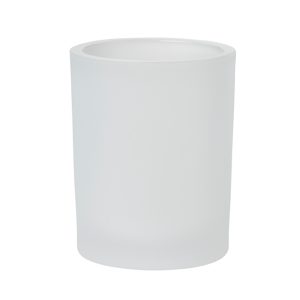 Candle holder Switch & Shine white frosted glass