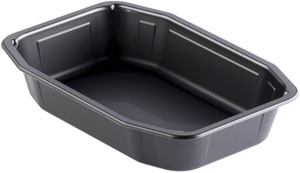 Bol en PP 215x148 ↨40mm noir 840ml