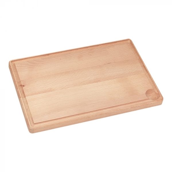 Planche à découper 40x30 ↨2cm hêtre avec tranchée