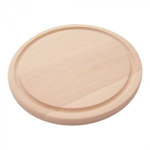 Planche à découper Ø25cm Bois avec tranchée
