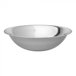 Beslagkom RVS laag Ø390 ↨113mm 7.5l