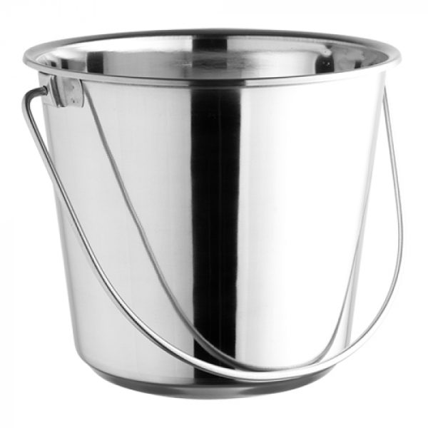 Bucket stainless steel 7L without lid Ø23 ↨22cm