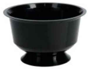 Tasse à dessert sur pied 210cc Noir