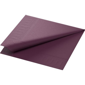 Serviettes de table Duni 33/2 Prune