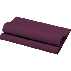 Serviettes de table Dunisoft 40x40 prune