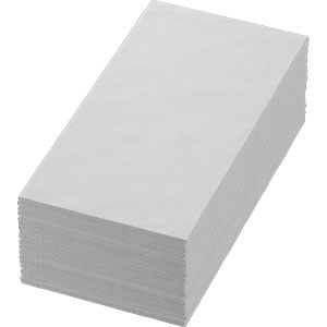 Dunisoft Serviettes 40x40 1/8 Blanc