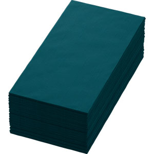 Dunisoft 40x40 1/8 Ocean teal napkins