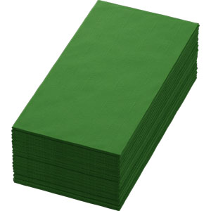 Dunisoft 40x40 1/8 Leaf green napkins