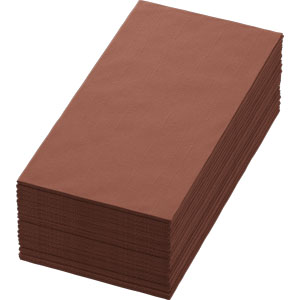 Dunisoft 40x40 1/8 Serviettes en châtaigne