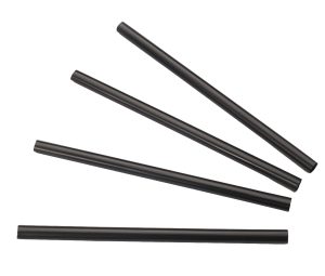 Straw cardboard black 8x150mm (Cocktail)