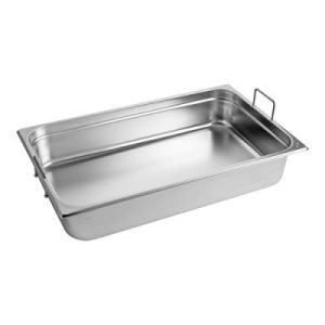 Gastronorm container stainless steel with handle 1/1 ↨100mm