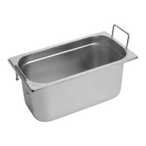 Gastronorm container stainless steel with handle 1/3 ↨150mm
