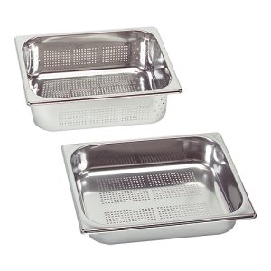 Gastronorm container stainless steel perforated 1/2 ↨20mm