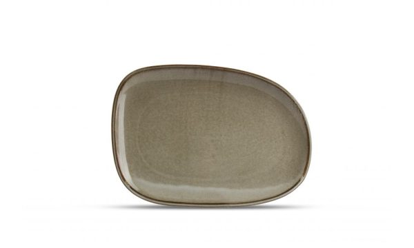 Cérès Assiette Grise 33x23cm
