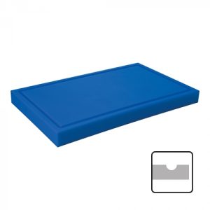 Snijplank 50x30 ↨4cm Blauw m/geul