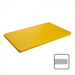 Snijplank 40x25 ↨2cm Geel