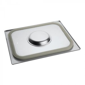 Gastronormbak rvs 1/2 deksel silic.dichting